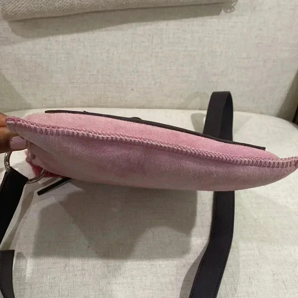 Ugg Australia Pink and Brown Crossbody Bag - Picture 10 of 11